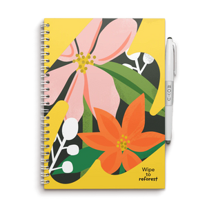 Uitwisbaar notitieboek hardcover Flower Vibes